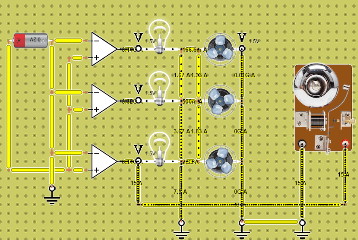 CIRCUITO CON 3 AMPLIFICADORES OPERACIONALES Y UN BELL