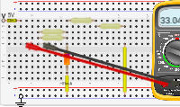 Zener Diode Circuit in Breadboard