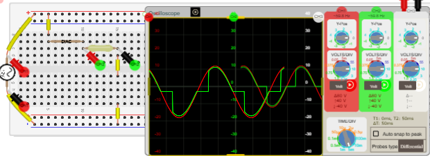 DIAC Simple Circuit using Breadboard