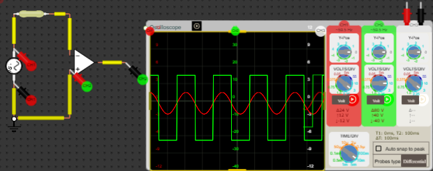 Simple Sine Wave to Square Wave Converter Circuit