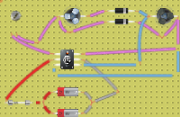 Using 2 diodes, battery parallel