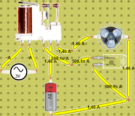 Fan and Led oscilator