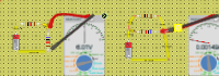 Circuito simple en serie y otro en paralelo con resistencias