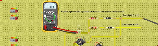 Comprobador de cortocircuitos o circuito cerrado. JonathanGV  