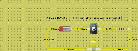 1. Un circuito en serie con una bombilla.