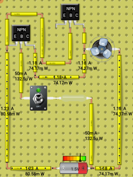 Transistor and fan