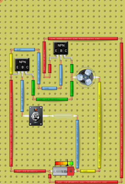 Transistor and fan