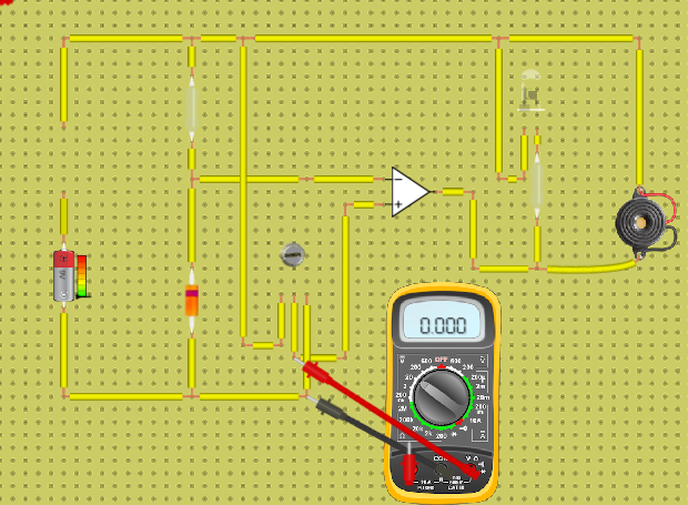 Preview of Voltage Level Indicator Circuit Design using LM339 for 9 Volts Battery Charger Voltage