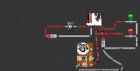 relay with lights and bell for red light