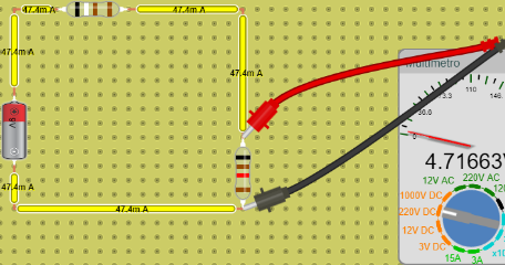 CIRCUITO EN SERIE - MEDICION DE VOLTAJE R2