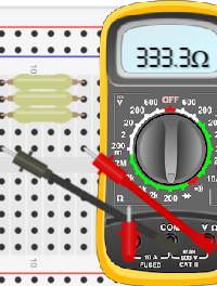 Series-Parallel Resistance Calculation using Breadboard