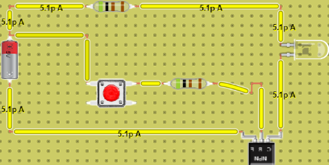 Transistor with circuit