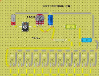 3,7v to 11 LED with soft control of light