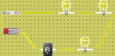 Realizar un circuito en serie