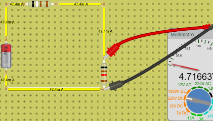 CIRCUITO EN SERIE - MEDICION DE VOLTAJE 