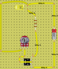 Circuit Led variable Jaune