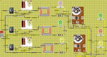 CIRCUITO CON TRANSFORMADOR Y RELAY