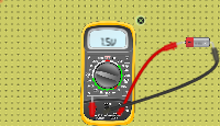BATTERY WITH MULTIMETER