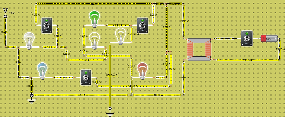CIRCUITO CON 8 FOCOS