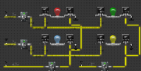 2 Bits RAM Electronics Circuit Using NPN Transistors