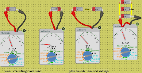 mesures voltatge  amb tester