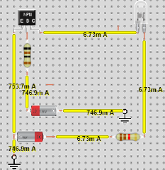 NPN as Switch with LED