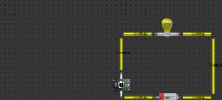 •	Circuito 6: Un circuito con interruptor que encienda/apague una lámpara.