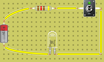 circuito eléctrico en serie abierto