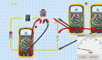 Current control with a variable resistor