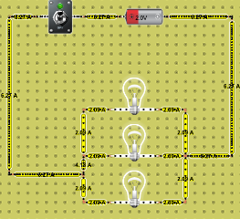 circuito eléctrico en paralelo OK