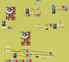 try to make a circuit with all four effects