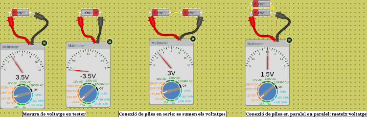 Mesura voltatge tester