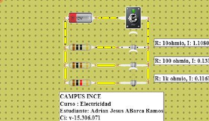 circuito en paralelo 10 100 1000