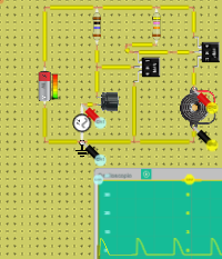 circuito amplificador con transistores