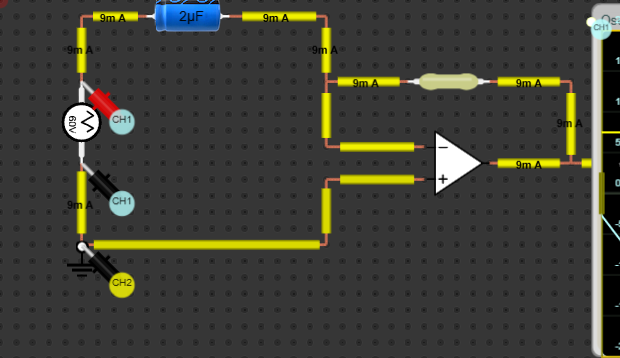 Differentiator using OPAMP
