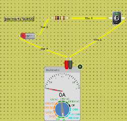 circuito con multimetro