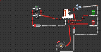 relay with lights and  for red light two switches in parellel