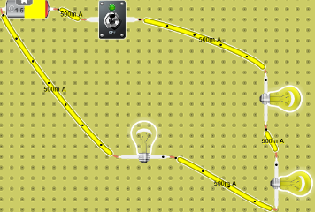 ejemplo 4 pc 18 circuito con ampolleta en  paralelo con dos series 