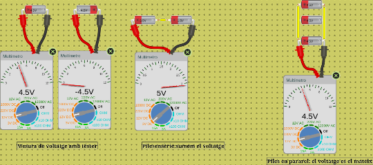 Mesures voltatge tester