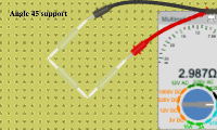 Angle 45 support