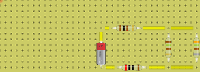 Dado el siguiente circuito, encontrar la resistencia equivalente y  su corriente total.