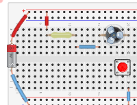 DC Motor Circuit in Breadboard