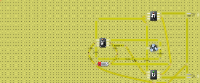 Bi-Directional Motor Circuit With Limit Switches and Warning Lights