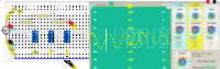 Square to Sine Wave Converter Circuit in Breadboard