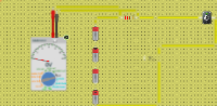 circuito com multímetro