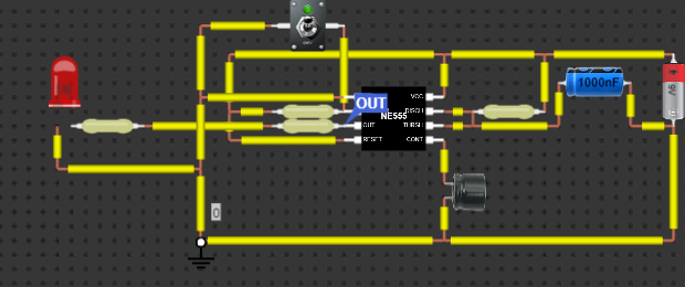Monostable Mode Using 555 Timer