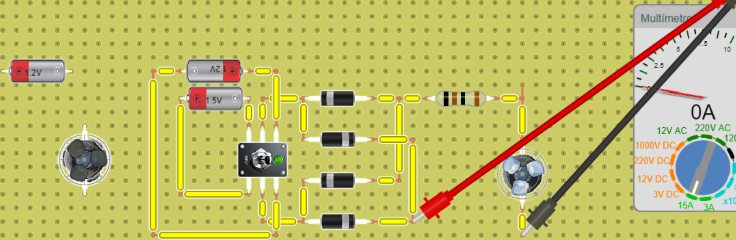 circuto electrico + multimetro