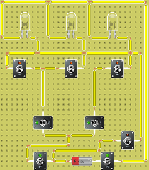 LED CON SWITCHES MÚLTIPLES
