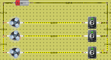 Circuito en paralelo  con una ampolleta Ventilador. 