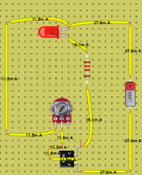 Circuit Led variable